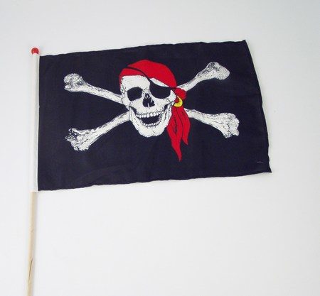 Piratflag på pind